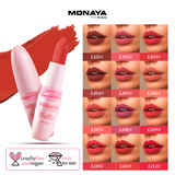 Monaya Bourjova Matte Lipstick, Velvet Finish, 6 Shades, OSL-L006