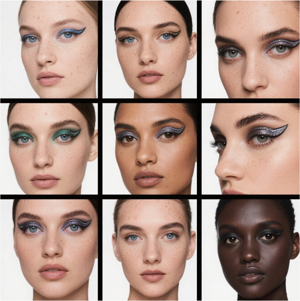 Monaya Liquid Precision Eyeliner, OSL-N003, Creamy & Waterproof, Bold Black