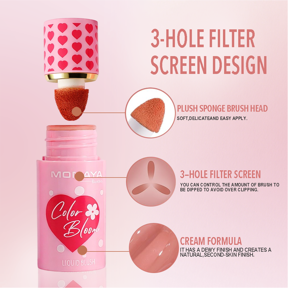 Monaya Color Bloom Matte Liquid Blush, 8 Shades, OSL-S004