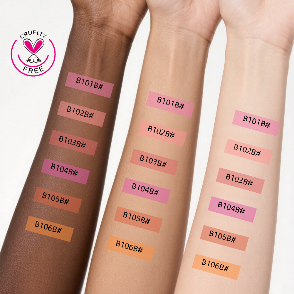 Monaya Radiant Glow Shimmer Blush,6 Radiant Shades,OSL-B002