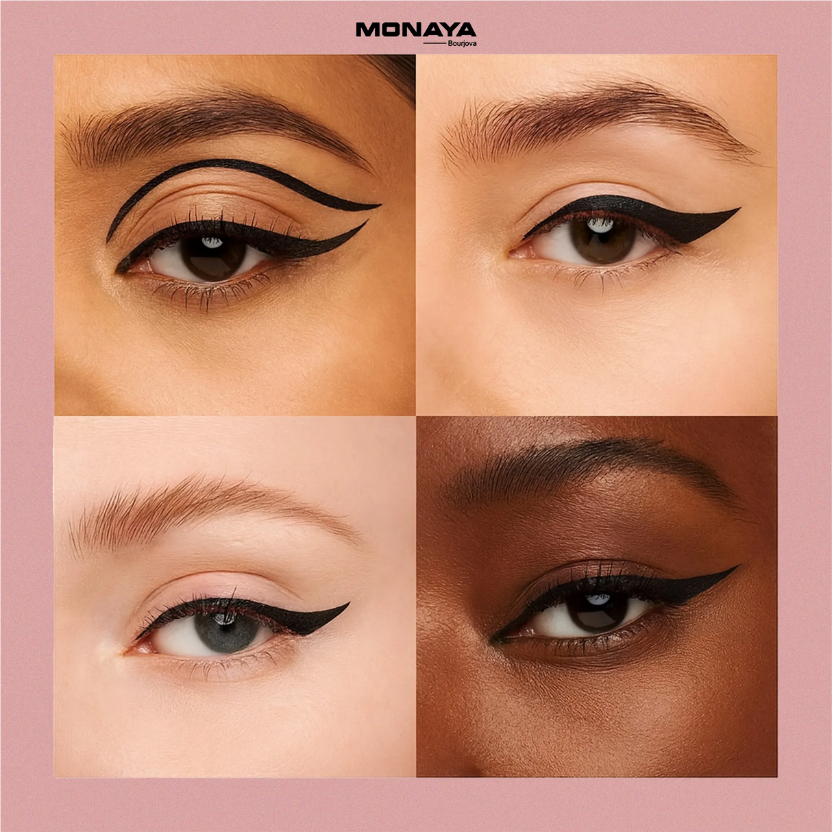 Monaya E001 Black Kohl Eyeliner Pencil – Ultra Smooth, Long-Lasting, Smudge-Proof Eye Pencil for Intense Definition & All-Day Comfort