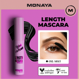 Monaya M015 Velvet Volume Length Mascara – Waterproof, Long-Lasting, Smudge-Proof, Lightweight & Defining Formula for Natural Lash Lift