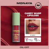 Monaya G017 Candy Wrap Rich Color Lip Gloss – High Pigment, Moisturizing, Long-Lasting, Non-Sticky, Glossy Finish, Lip Care, Cruelty-Free