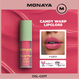 Monaya G017 Candy Wrap Rich Color Lip Gloss – High Pigment, Moisturizing, Long-Lasting, Non-Sticky, Glossy Finish, Lip Care, Cruelty-Free