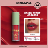 Monaya G017 Candy Wrap Rich Color Lip Gloss – High Pigment, Moisturizing, Long-Lasting, Non-Sticky, Glossy Finish, Lip Care, Cruelty-Free