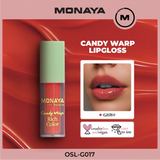 Monaya G017 Candy Wrap Rich Color Lip Gloss – High Pigment, Moisturizing, Long-Lasting, Non-Sticky, Glossy Finish, Lip Care, Cruelty-Free