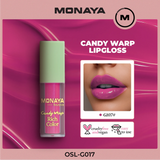 Monaya G017 Candy Wrap Rich Color Lip Gloss – High Pigment, Moisturizing, Long-Lasting, Non-Sticky, Glossy Finish, Lip Care, Cruelty-Free