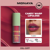 Monaya G017 Candy Wrap Rich Color Lip Gloss – High Pigment, Moisturizing, Long-Lasting, Non-Sticky, Glossy Finish, Lip Care, Cruelty-Free
