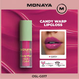 Monaya G017 Candy Wrap Rich Color Lip Gloss – High Pigment, Moisturizing, Long-Lasting, Non-Sticky, Glossy Finish, Lip Care, Cruelty-Free