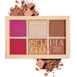 Monaya Sculpt & Glow Contour Palette, 6 Shades, OSL-BHC001