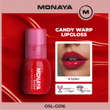 Monaya G016 Candy Wrap Rich Color Lip Gloss – High Shine, Moisturizing, Long-Lasting, Non-Sticky, Lip Care, Professional Makeup