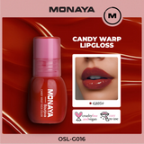 Monaya G016 Candy Wrap Rich Color Lip Gloss – High Shine, Moisturizing, Long-Lasting, Non-Sticky, Lip Care, Professional Makeup