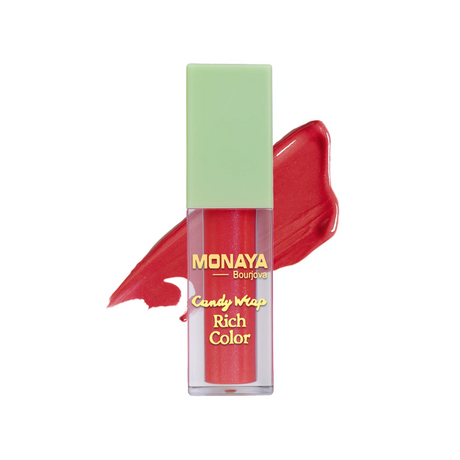 Monaya G017 Candy Wrap Rich Color Lip Gloss – High Pigment, Moisturizing, Long-Lasting, Non-Sticky, Glossy Finish, Lip Care, Cruelty-Free