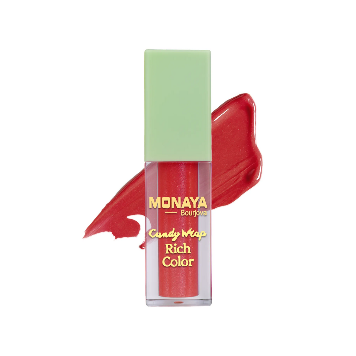 Monaya G017 Candy Wrap Rich Color Lip Gloss – High Pigment, Moisturizing, Long-Lasting, Non-Sticky, Glossy Finish, Lip Care, Cruelty-Free