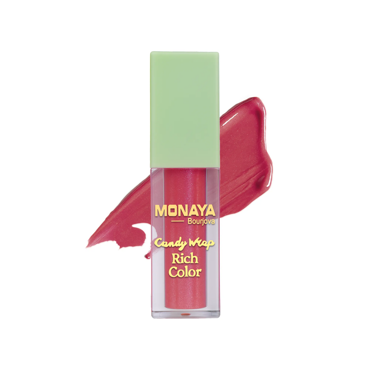 Monaya G017 Candy Wrap Rich Color Lip Gloss – High Pigment, Moisturizing, Long-Lasting, Non-Sticky, Glossy Finish, Lip Care, Cruelty-Free