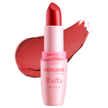 Monaya Bourjova Matte Lipstick, Velvet Finish, 6 Shades, OSL-L006