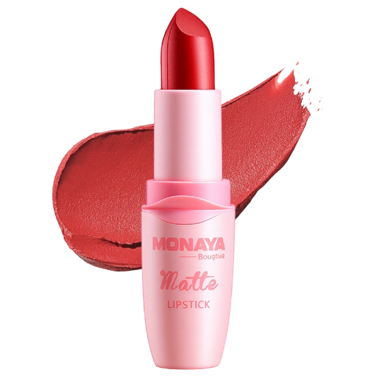 Monaya Bourjova Matte Lipstick, Velvet Finish, 6 Shades, OSL-L006