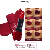 Monaya L015 Longlasting Matte Lipstick, Full Coverage, Lightweight & Moisturizing Formula, Non-Drying Velvet Matte Finish, Vegan & Cruelty-Free