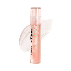 Peach Fruit Lip Gloss - Natural Glossy Finish, Nourishing Lip Oil – LO002