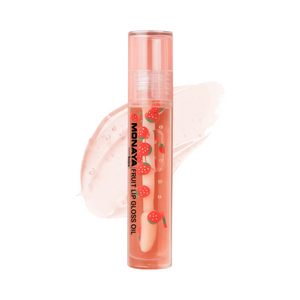 Strawberry Fruit Lip Gloss - Natural Glossy Finish, Nourishing Lip Oil – LO002