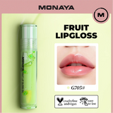 Monaya LO002 Fruit Lip Gloss, Natural Glossy Finish, Nourishing Lip Oil for Soft & Shiny Lips, Hydrating, Non-Sticky, Long-Lasting Moisture, Fruity Scent Lip Care
