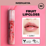 Monaya LO002 Fruit Lip Gloss, Natural Glossy Finish, Nourishing Lip Oil for Soft & Shiny Lips, Hydrating, Non-Sticky, Long-Lasting Moisture, Fruity Scent Lip Care
