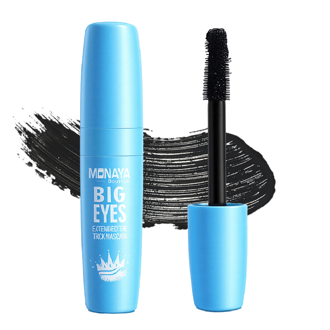 Monaya Bourjova Big Eyes Mascara, Volumizing & Lengthening, M009-Black