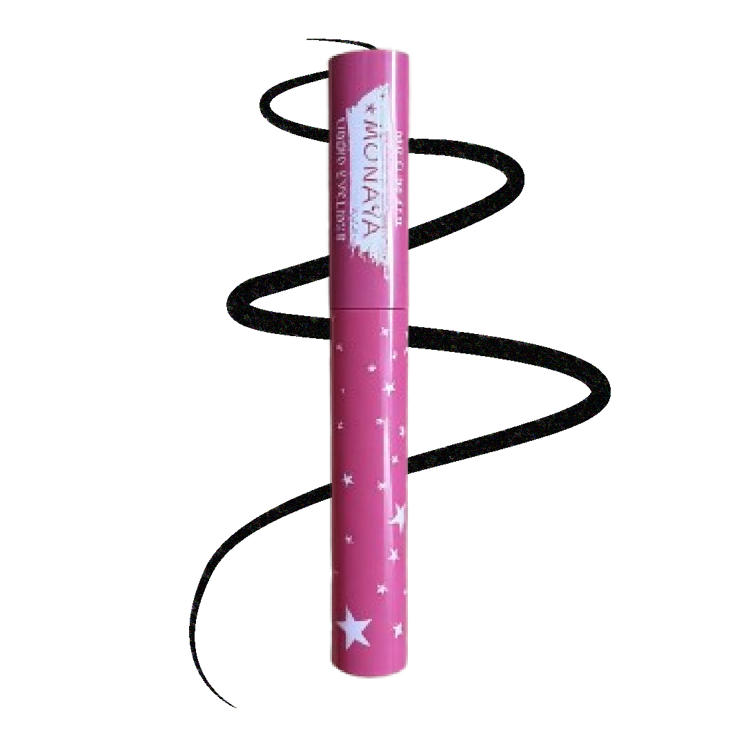 Monaya Liquid Precision Eyeliner, OSL-N003, Creamy & Waterproof, Bold Black