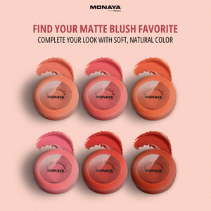 Matte Blush–Soft Matte Finish, Buildable Natural Color, Silky Easy-to-Blend, Long-Lasting - B005
