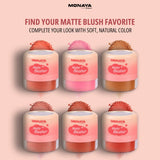 Matte Loose Blusher  – Finely Milled Powder Blush, Buildable Natural Color, Lightweight Long-Lasting Finish, Vegan & Cruelty-Free - B006