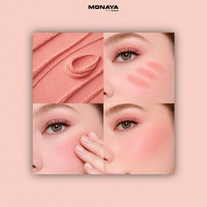 Matte Loose Blusher  – Finely Milled Powder Blush, Buildable Natural Color, Lightweight Long-Lasting Finish, Vegan & Cruelty-Free - B006