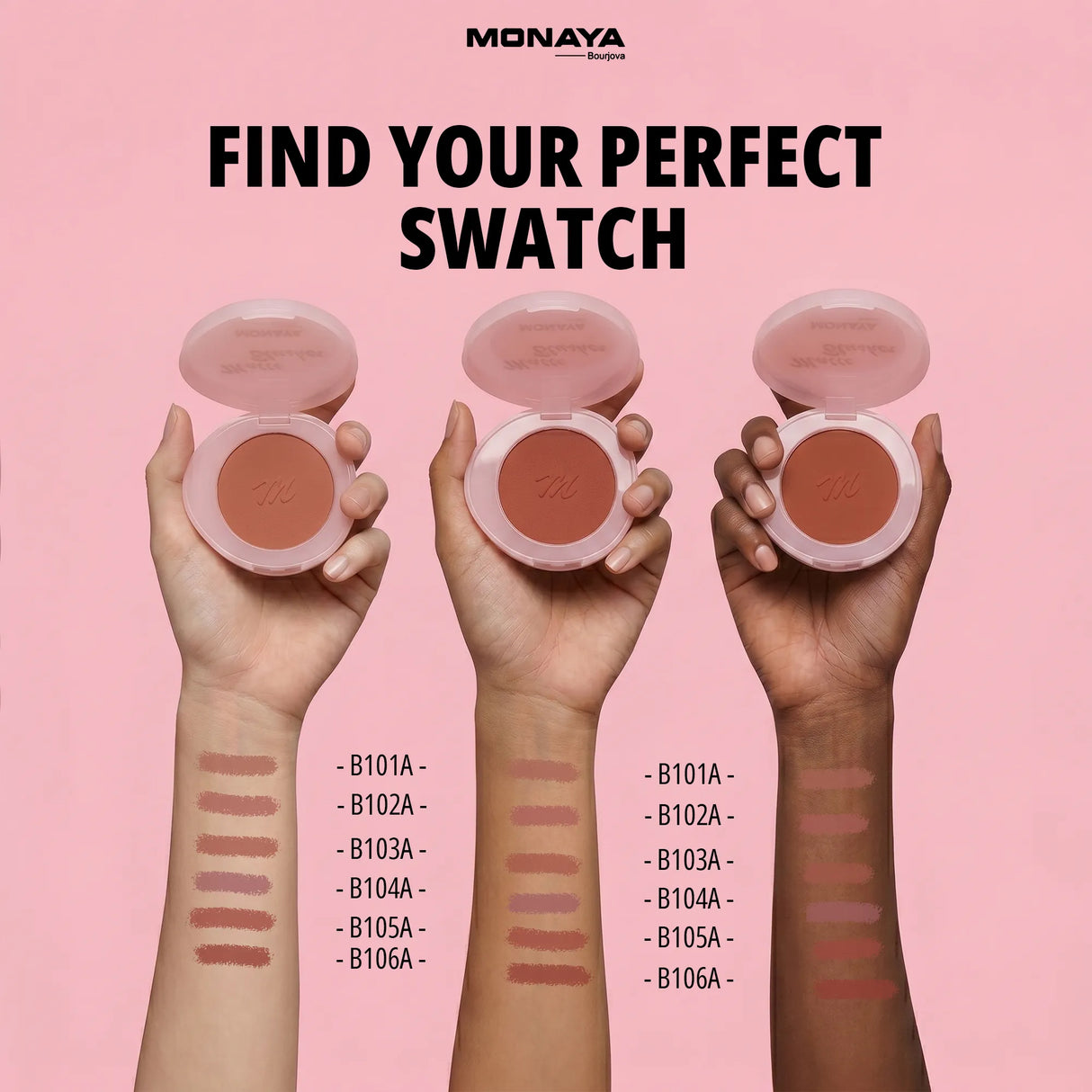 Soft Matte Powder Blush – Natural Matte Finish, Buildable Coverage, Long-Lasting - B007