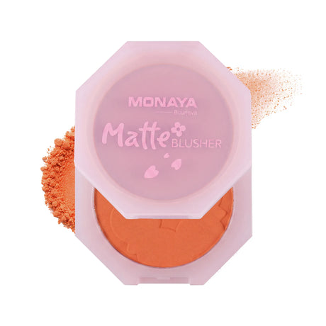Matte Blusher – Face Blush Palette, Natural Matte Finish, Smooth Blendable Powder, Buildable Color, Long-Lasting, Vegan & Cruelty-Free - B010