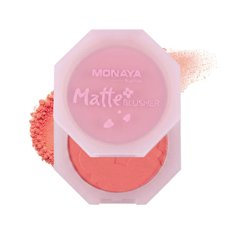 Matte Blusher – Face Blush Palette, Natural Matte Finish, Smooth Blendable Powder, Buildable Color, Long-Lasting, Vegan & Cruelty-Free - B010