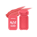 Matte Blusher –  Powder Blush Palette, Natural Matte Finish, Smooth Blendable Formula, Buildable Color, Long-Lasting, Vegan & Cruelty-Free - B012