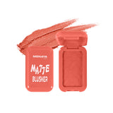 Matte Blusher –  Powder Blush Palette, Natural Matte Finish, Smooth Blendable Formula, Buildable Color, Long-Lasting, Vegan & Cruelty-Free - B012