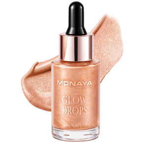 Glow Drops for Face and Body – Multi-Use Liquid Highlighter, Long-Lasting Glow - BHC003-H01