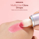 Glow, Blush & Highlight Drops for Face and Body – Liquid Glow Drops, Buildable Blush & Highlighter, Radiant Finish, Lightweight & Long-Lasting, Vegan & Cruelty-Free - BHC004-B02