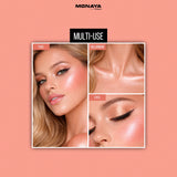 3-in-1 Glow, Blush & Highlight Drops for Face and Body – Illuminating Liquid Highlighter & Radiant Liquid Blush – Lightweight, Blendable Formula – Vegan & Cruelty-Free - BHC004-H01