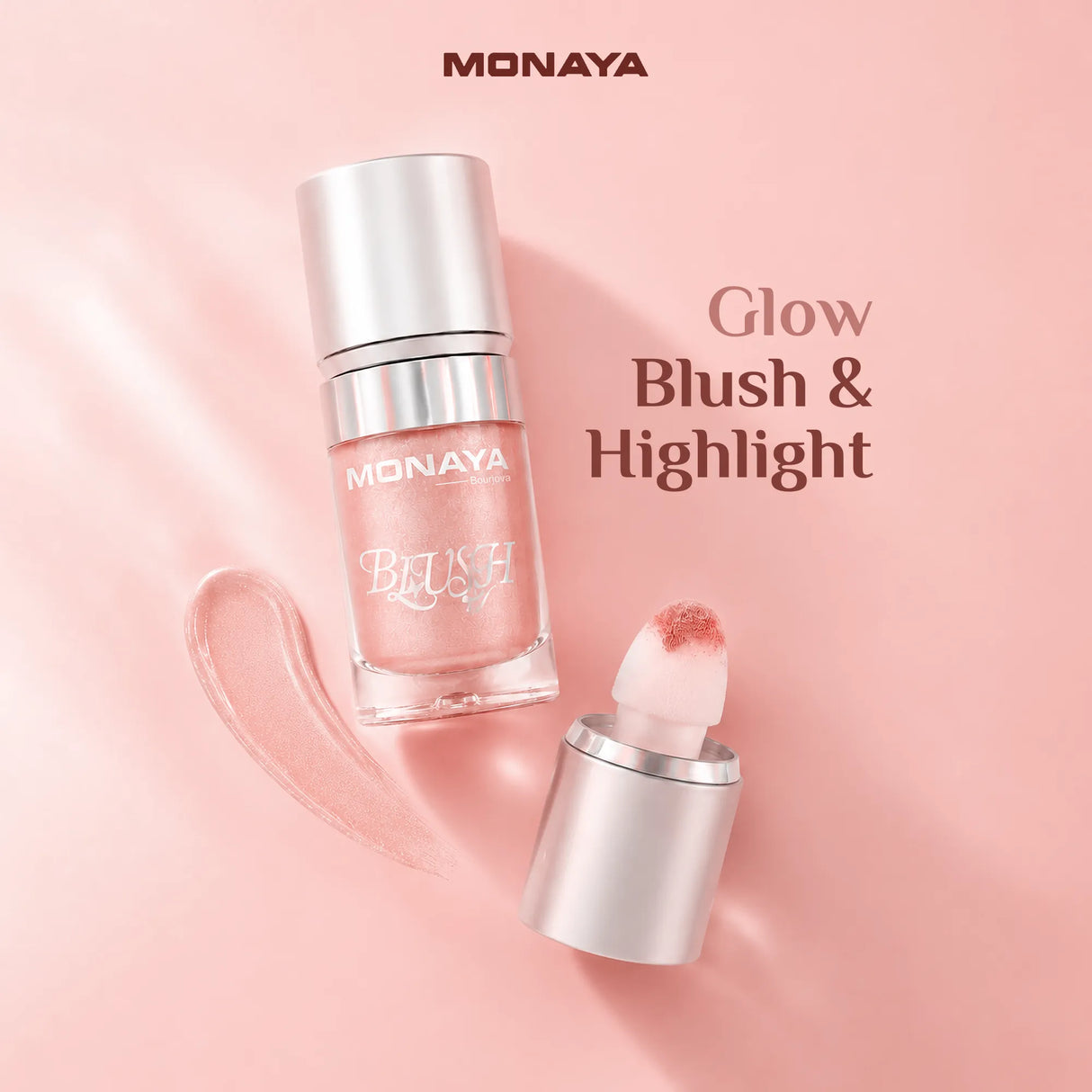 3-in-1 Glow, Blush & Highlight Drops for Face and Body – Illuminating Liquid Highlighter & Radiant Liquid Blush – Lightweight, Blendable Formula – Vegan & Cruelty-Free - BHC004-H01