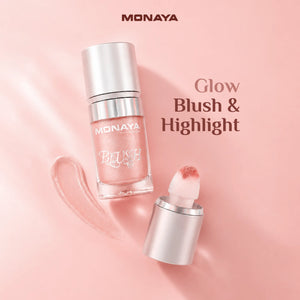 3-in-1 Glow, Blush & Highlight Drops for Face and Body – Illuminating Liquid Highlighter & Radiant Liquid Blush – Lightweight, Blendable Formula – Vegan & Cruelty-Free - BHC004-H01