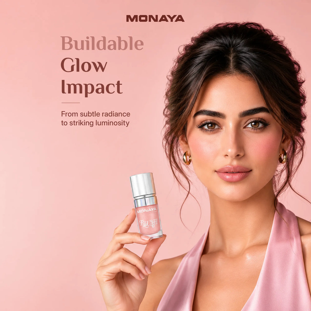 3-in-1 Glow, Blush & Highlight Drops for Face and Body – Illuminating Liquid Highlighter & Radiant Liquid Blush – Lightweight, Blendable Formula – Vegan & Cruelty-Free - BHC004-H01