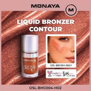 Bronzer Contour Drops – Liquid Bronzer & Contour for Face, Buildable Natural Sculpting, Lightweight Blendable Formula, Long-Lasting, Vegan & Cruelty-Free - BHC004-H02