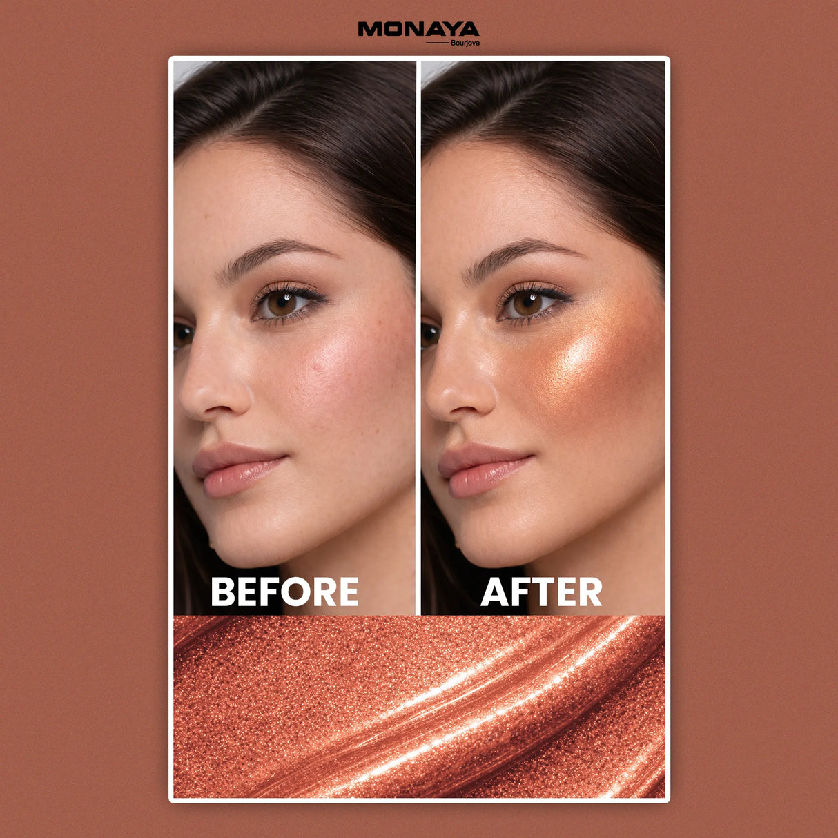 Bronzer Contour Drops – Liquid Bronzer & Contour for Face, Buildable Natural Sculpting, Lightweight Blendable Formula, Long-Lasting, Vegan & Cruelty-Free - BHC004-H02