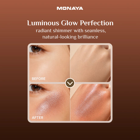 Glow Drops for Face and Body – Liquid Bronzing Glow Enhancer, Buildable Radiant Color, Lightweight Blendable Formula, Long-Lasting Luminous Finish, Vegan & Cruelty-Free - BHC004-C03