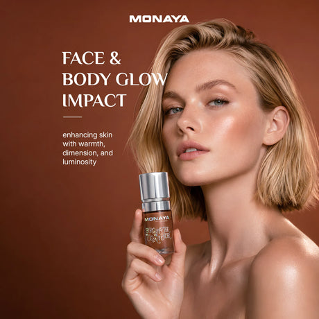 Glow Drops for Face and Body – Liquid Bronzing Glow Enhancer, Buildable Radiant Color, Lightweight Blendable Formula, Long-Lasting Luminous Finish, Vegan & Cruelty-Free - BHC004-C03