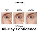 Monaya Bourjova Full Cover Concealer, 6 Shades, OSL-C002