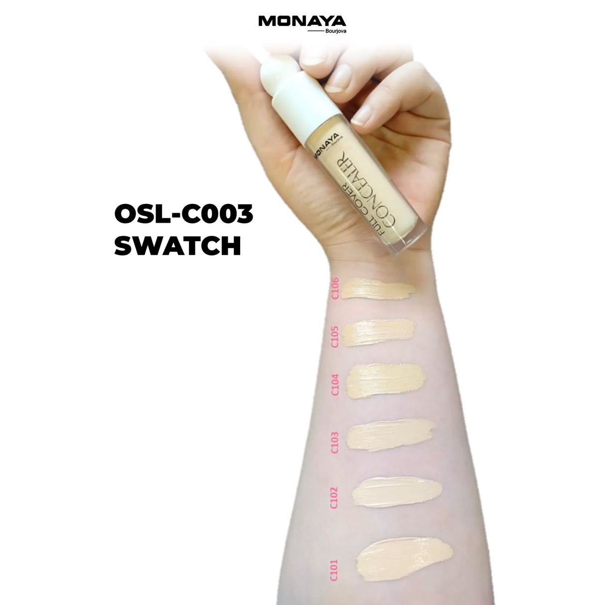 خافي عيوب مونايا بيرفكت كوفر، 6 درجات لونية، OSL-C003 