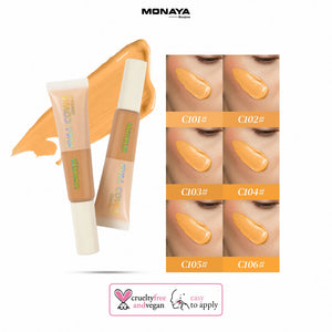 Full Cover Concealer  – High Coverage Concealer for Dark Circles & Imperfections, Long-Lasting, Lightweight - C004