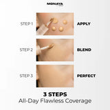 Full Cover Concealer – Long-Wear Matte Finish Liquid Concealer for Dark Circles & Blemishes – Waterproof, Crease-Proof & Vegan Formula - C005